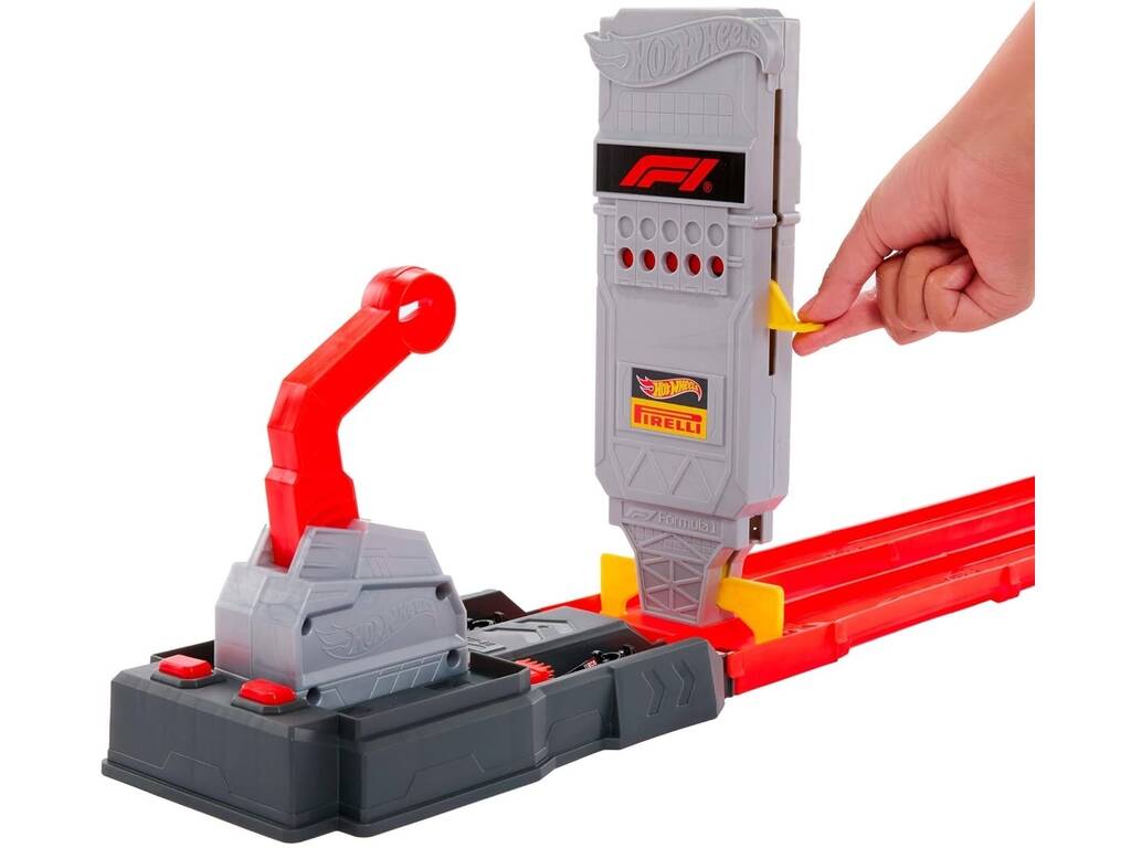 Hot Wheels Formula 1 Pista Línea de Salida con 2 Coches