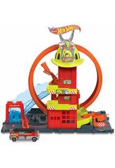 Hot Wheels City Parque de Bombeiros Superloop com Veículo
