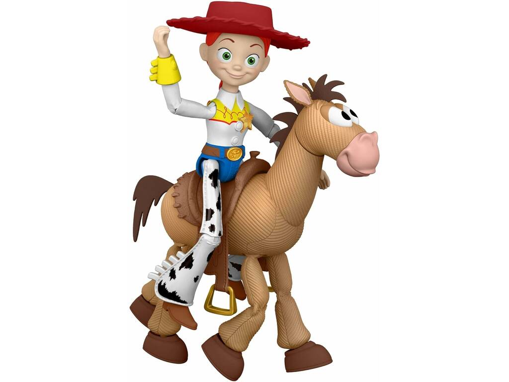 Toy Story 5 Lot de figurines articulées Jessie 22 cm et Perdigón 21 cm