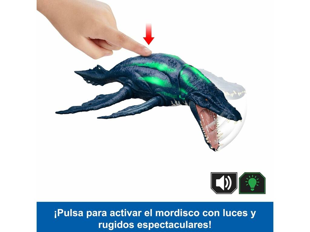 Jurassic World Survival Figura Brachauchenius Rugido Salvaje de 32 cm con Luz