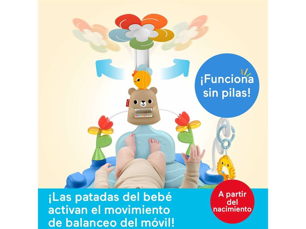 Fisher Price Ginásio de Atividades 3 em 1 Patadinhas e Baloiço