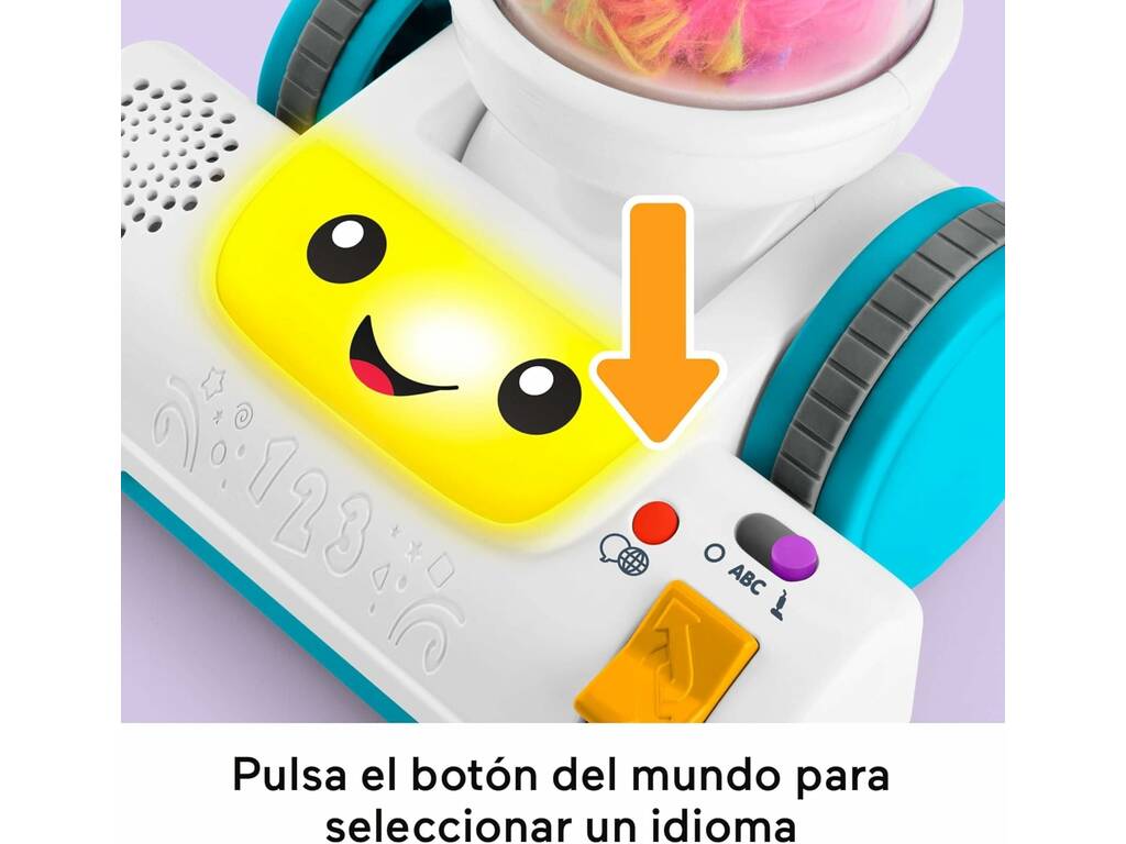 Fisher Price Ri e Aprende Aspirador 2 em 1 com Luz e Sons