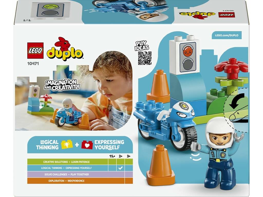 Lego Duplo Moto da Polícia Azul