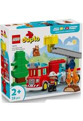Lego Duplo Camión de Bomberos con Manguera y Bomberos