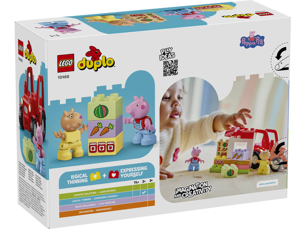 Lego Duplo Peppa Pig Tractor y Mercado
