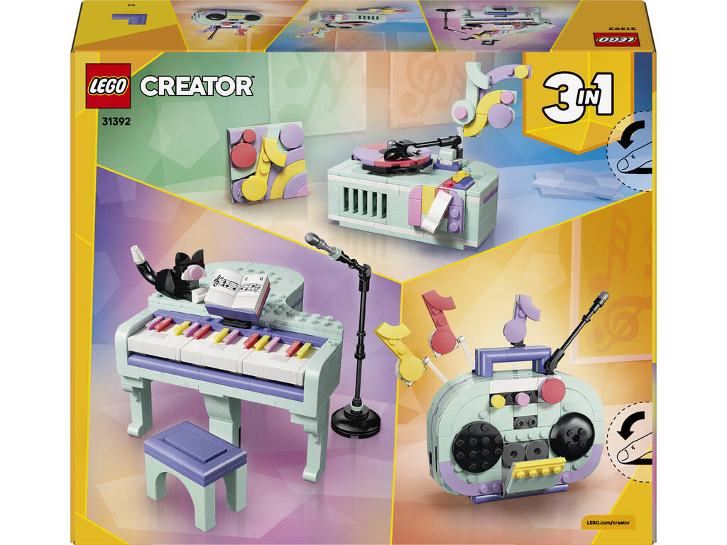 Lego Creator 3 en 1 Piano Musical Decorativo con Gato