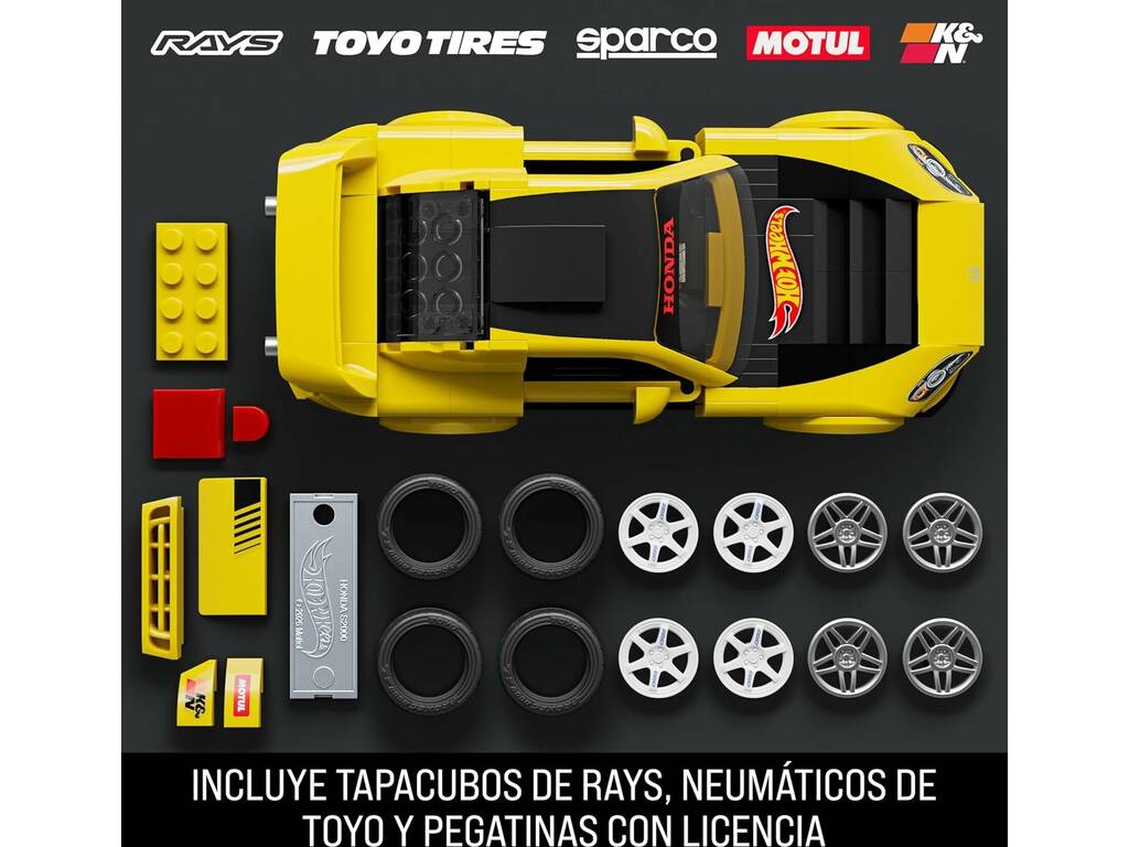 Hot Wheels Speed Series Mattel Brick Shop 07 Honda S2000 de 257 Peças