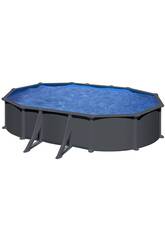 Piscina Oval Aspeto Antracite 500 x 300 x 132 cm Gre KITPROV508GY