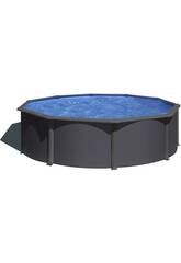 Runder Pool in Anthrazit-Optik 350 x 120 cm Gre KIT350GY