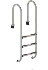 Escalera Muro Para Piscina Enterrada de 3 Peldaños Gre 4027316