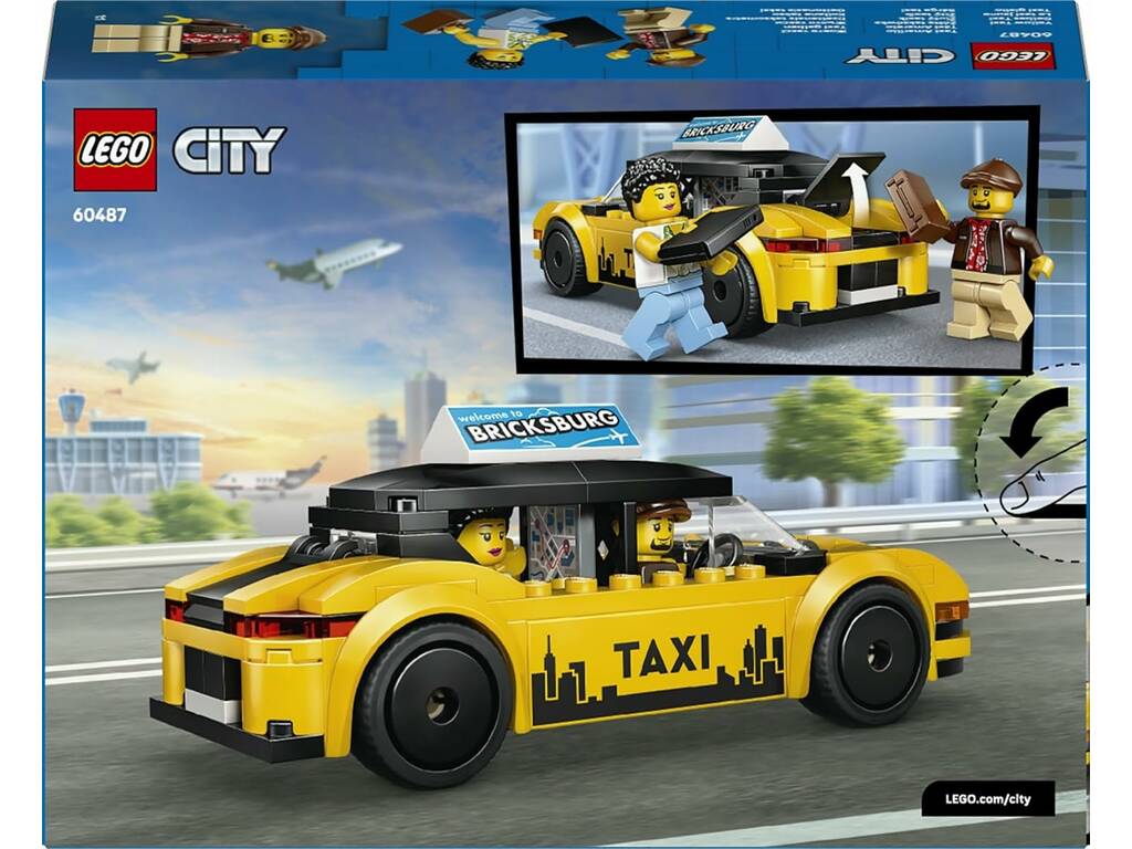 Lego City Taxi giallo