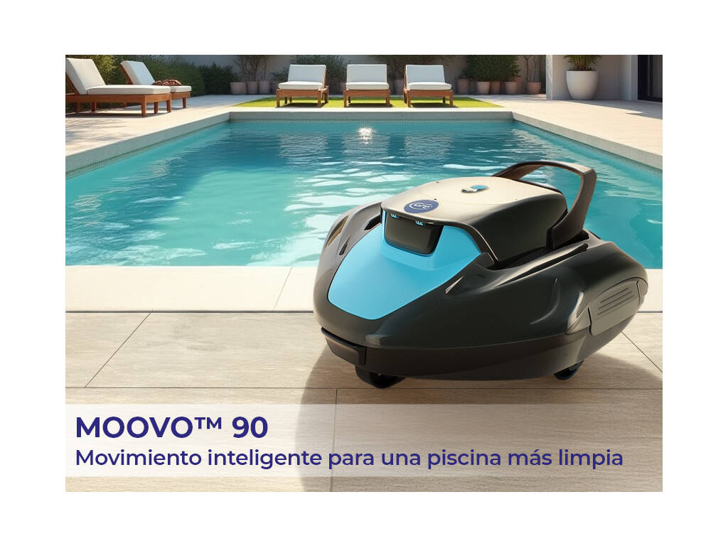 Robot pulitore per piscine fuori terra e interrate Moovo 90 a batteria Gre RBG90