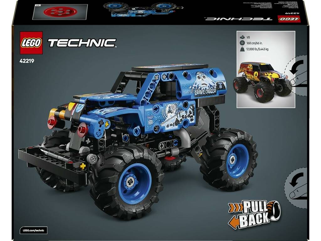 Lego Technic Monster Jam Grave Digger Fuoco e Ghiaccio
