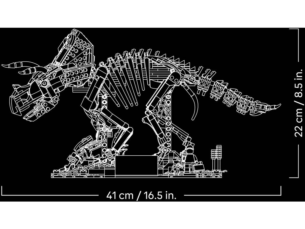 Lego Jurassic World Fósiles de Dinosaurio: Triceratops