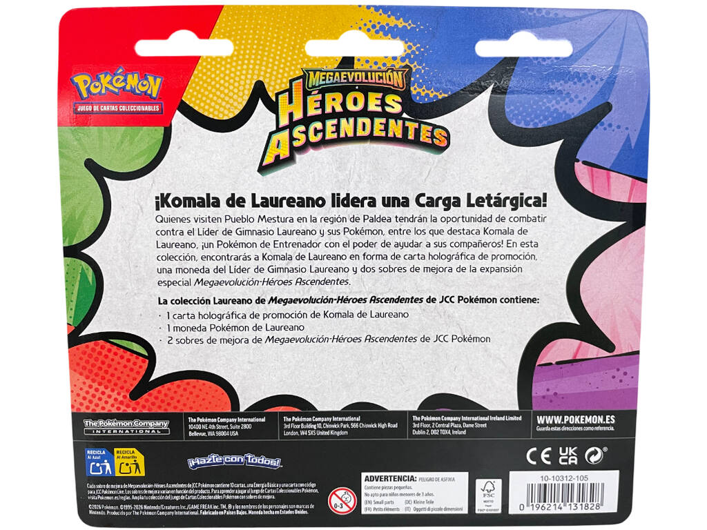 Pokémon TCG Megaevolución Héroes Ascendentes Blíster Entrenador Pokémon