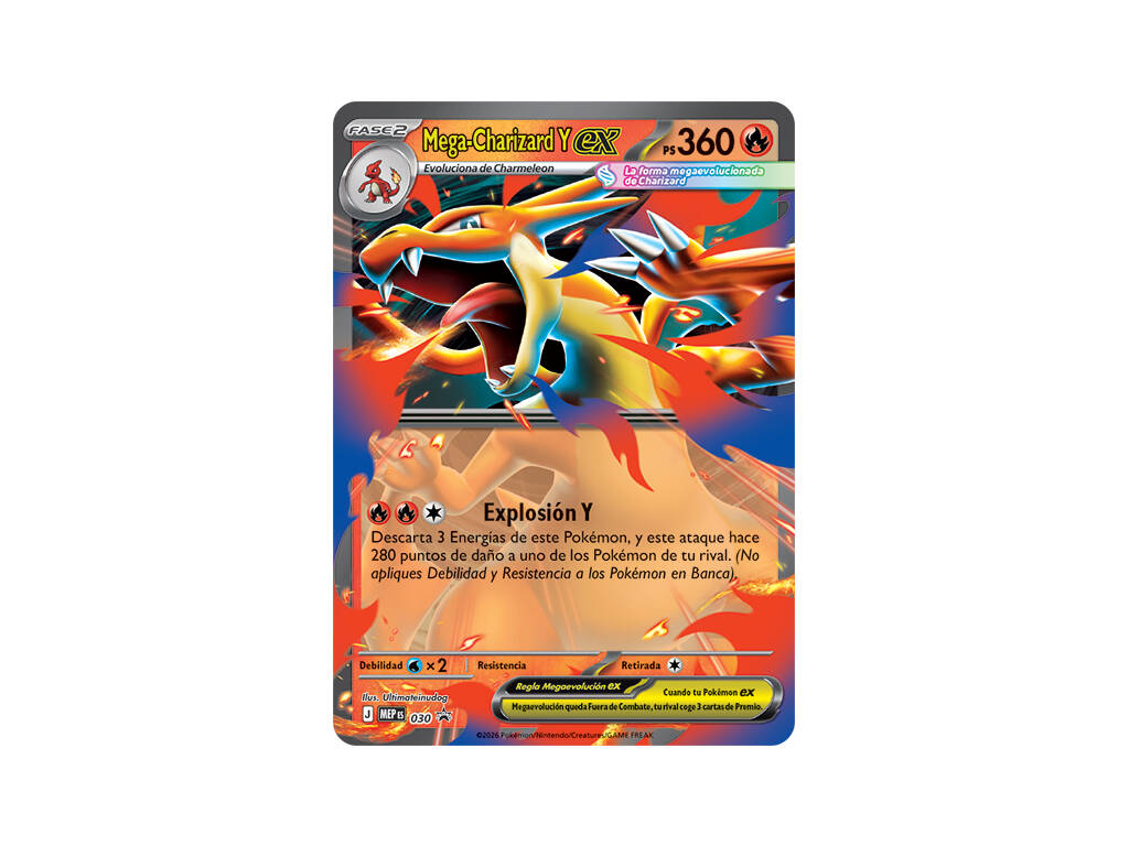 Pokémon TCG Mega-Charizard in lattina con carta promozionale e 4 buste