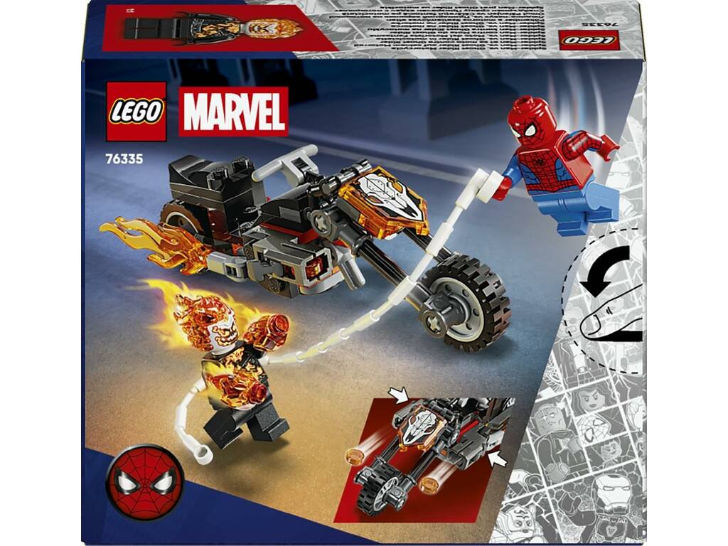 Lego Marvel Spiderman vs Moto del Motociclista Fantasma