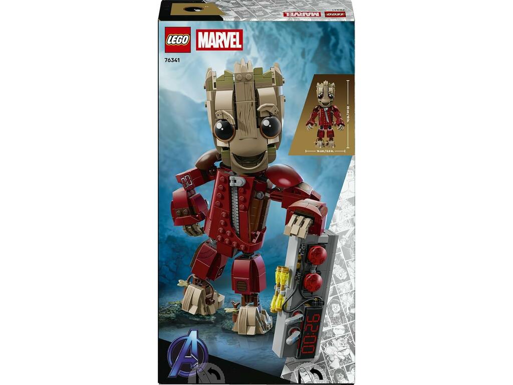 Lego Marvel Groot con costume da saccheggiatore