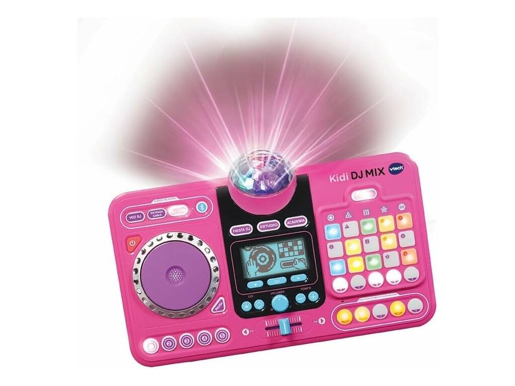 Kidi DJ Mix Console Mixer 10 in 1 Rosa