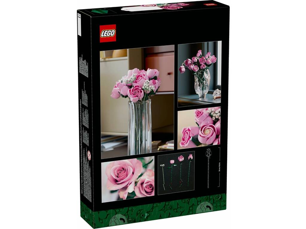 Bouquet de roses roses Lego Botanicals