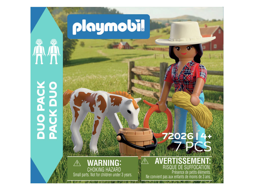 Playmobil Duopack Cavaleira com Cavalo