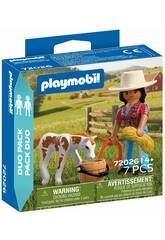 Playmobil Duopack Reiterin mit Pferd