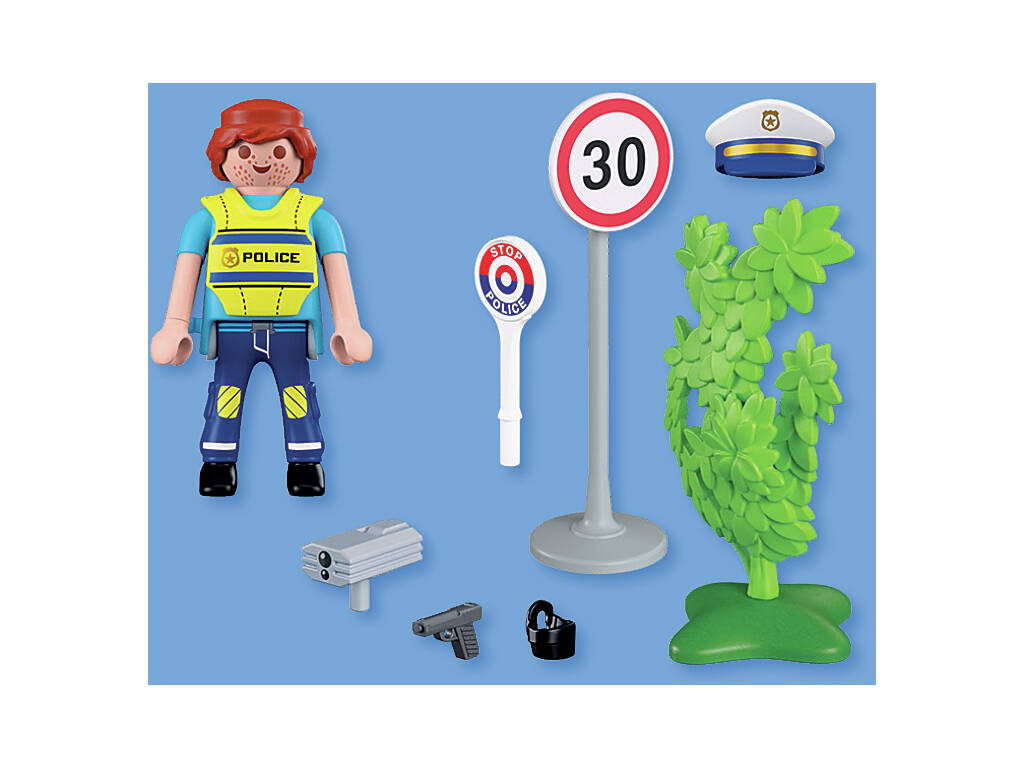 Playmobil Special Plus Figura Polícia com Radar de Velocidade