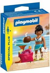 Playmobil Special Plus Figurina Ragazza in Vacanza con Accessori