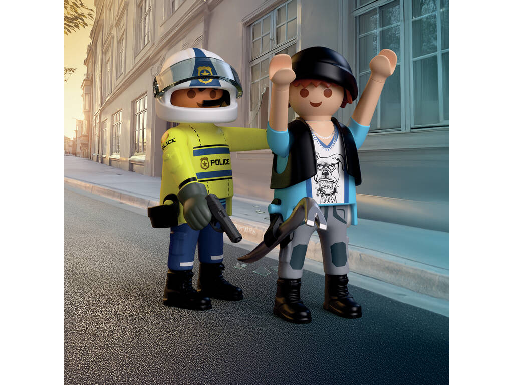 Playmobil City Action Persecución en Moto
