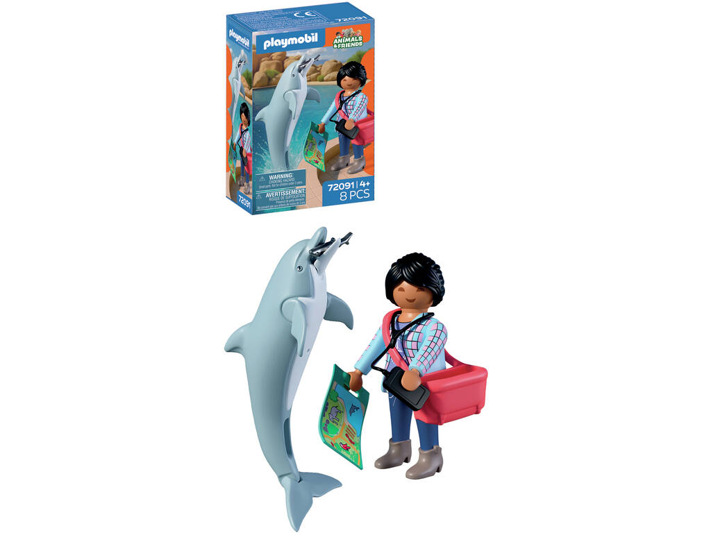 Playmobil Animals & Friends Zoo: Delfín y Visitante