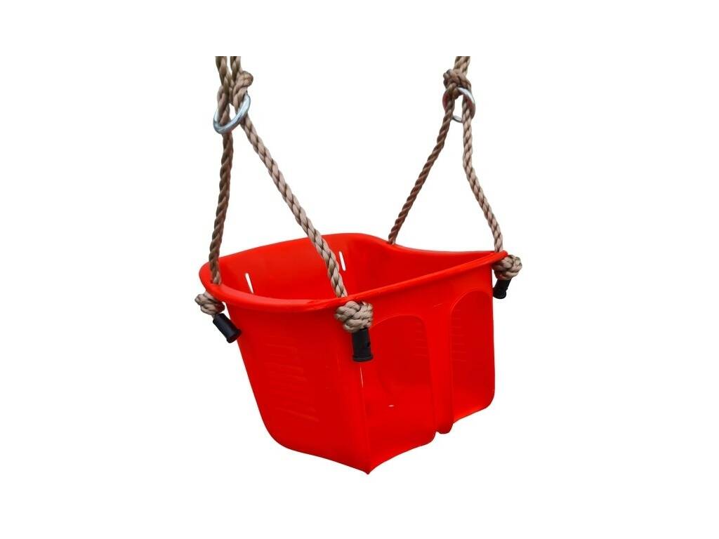 Balançoire en bois carré Reiko avec siège bébé 200 x 245 x 175 cm Masgames MA700094