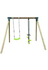 Balançoire en bois carré Reiko avec face à face de 200 x 245 x 175 cm Masgames MA700093