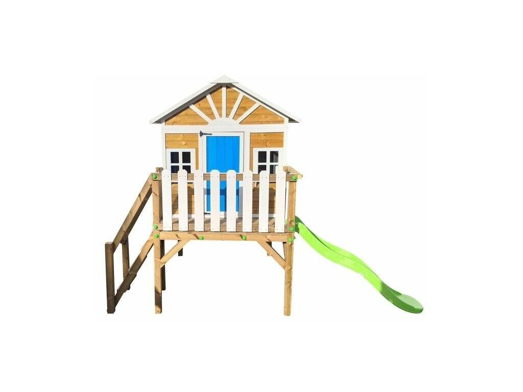 Maisonnette en bois Visby surélevée sur une plateforme de 90 cm, 258 x 200 x 315 cm Masgames MA809599X