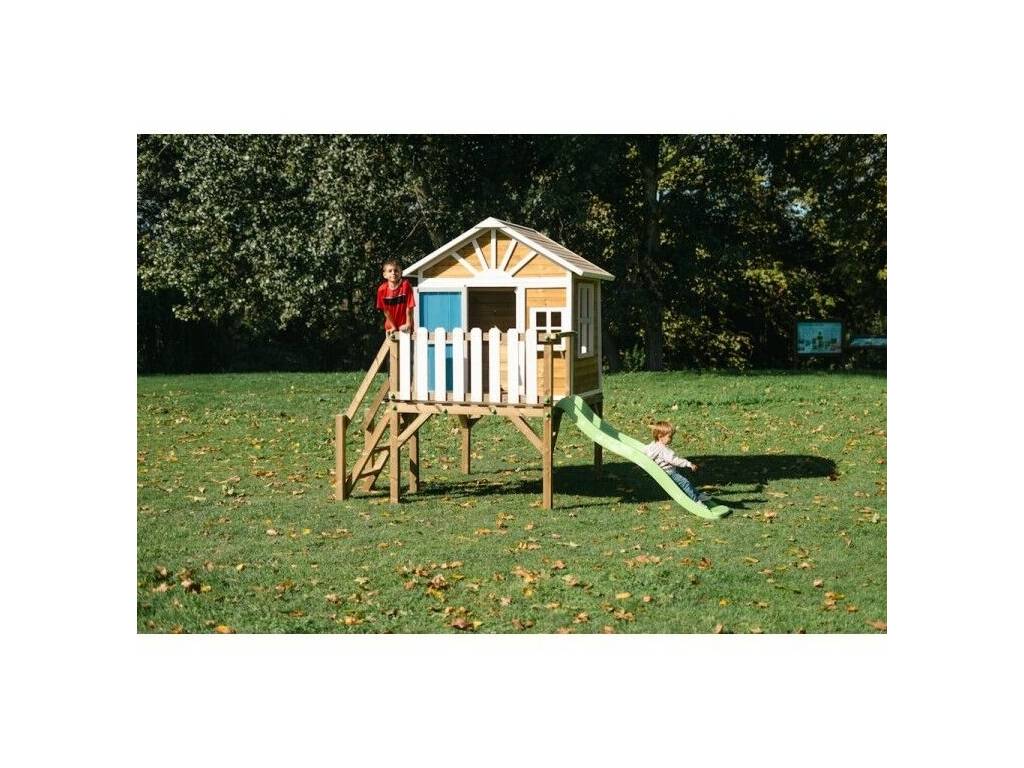 Maisonnette en bois Visby surélevée sur une plateforme de 90 cm, 258 x 200 x 315 cm Masgames MA809599X