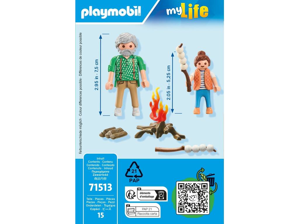 Playmobil My Life Falò con marshmallow