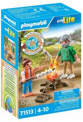 Playmobil My Life Falò con marshmallow