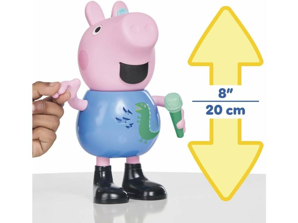 Peppa Pig la figurine de George qui chante et fait des blagues avec des sons