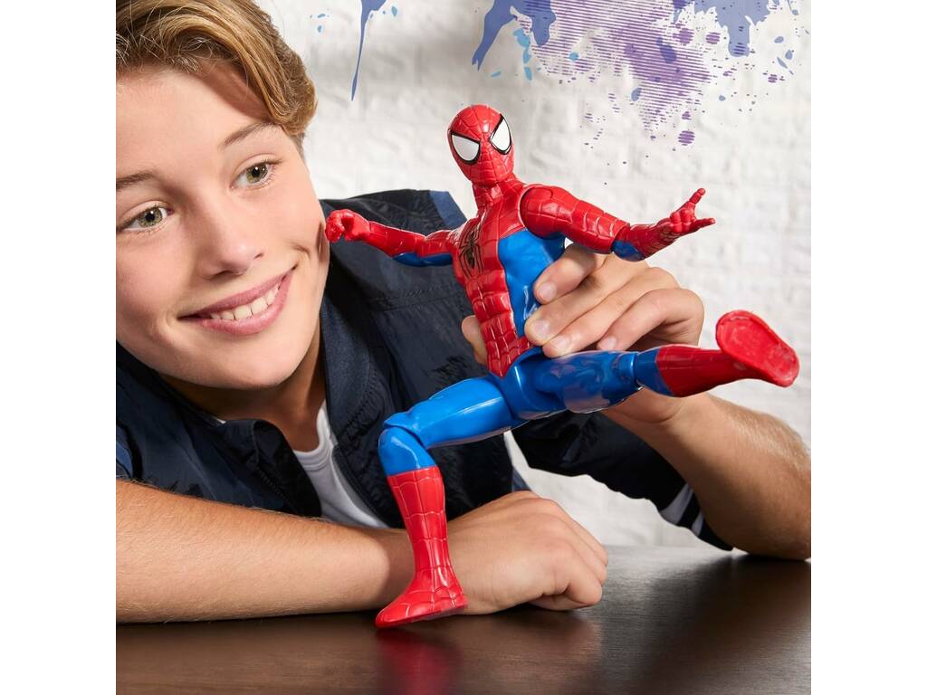 Marvel Spiderman Figura Articulada Titan Series Spiderman de 29 cm
