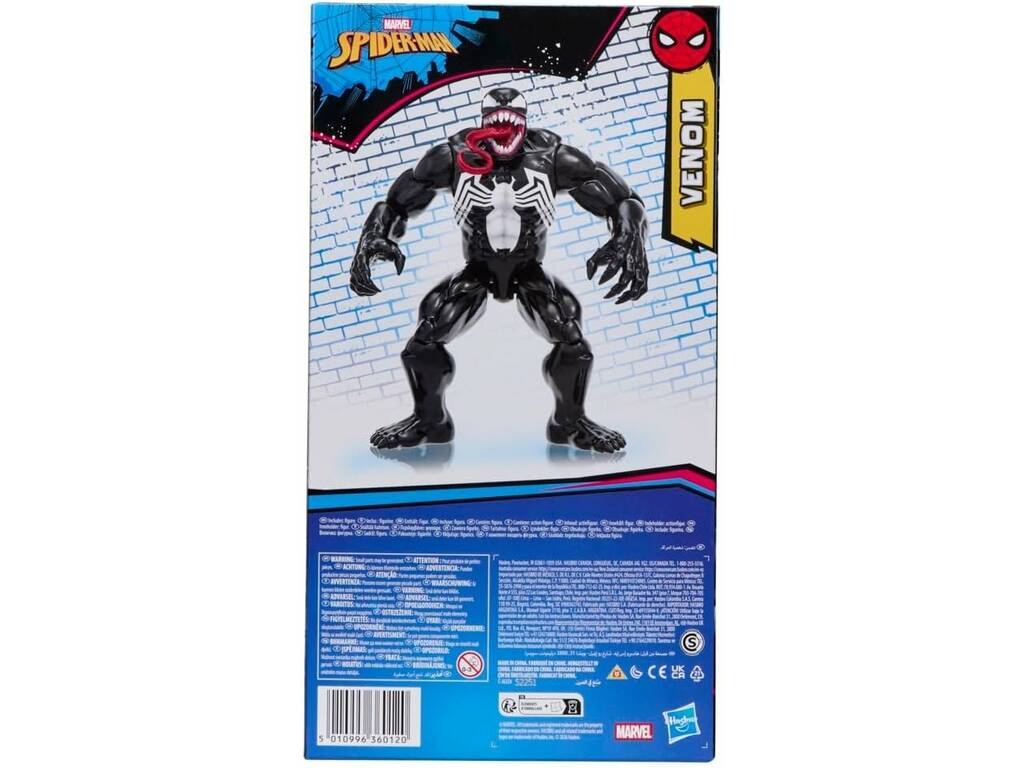 Figurine articulée Marvel Spider-Man Titan Series Venom de 30 cm