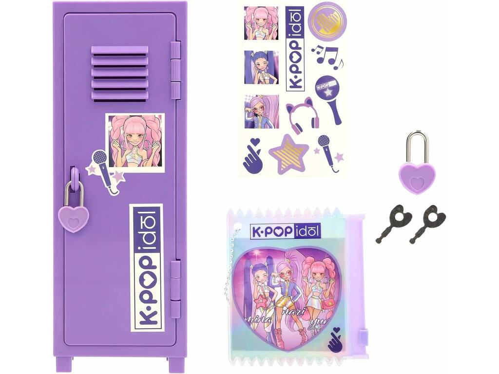 Vitrine pour idole de K-Pop avec accessoires
