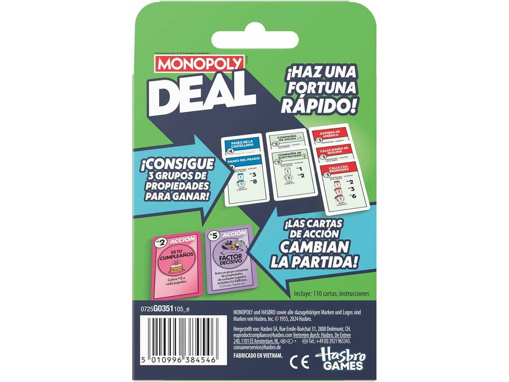 Monopoly Deal Jeu de cartes