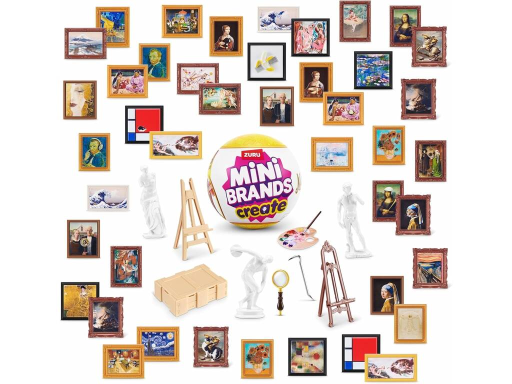 Zuru Mini Brands Create Surprise Ball Masterpieces Mini Art