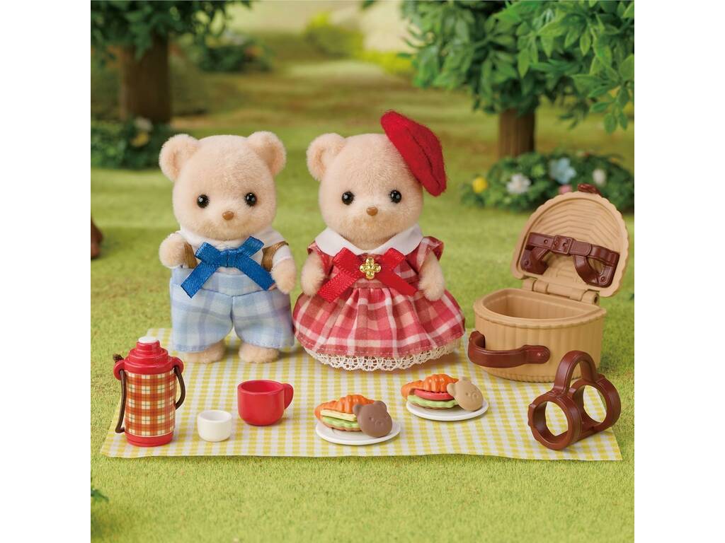 Sylvanian Families Pack Hermanos Biscuit Bear de Picnic