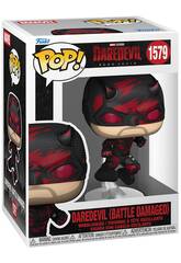 Funko Pop Marvel Daredevil Born Again Figurine Daredevil Battle Damaged avec tête oscillante