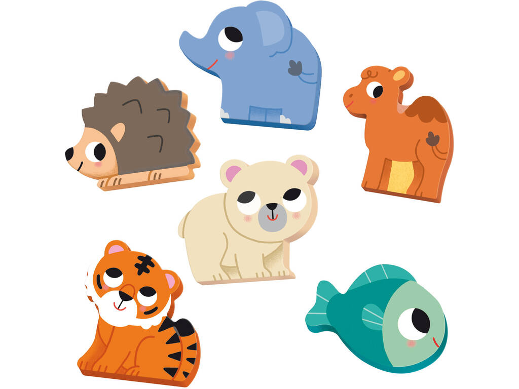 Puzzle en bois 6 habitats