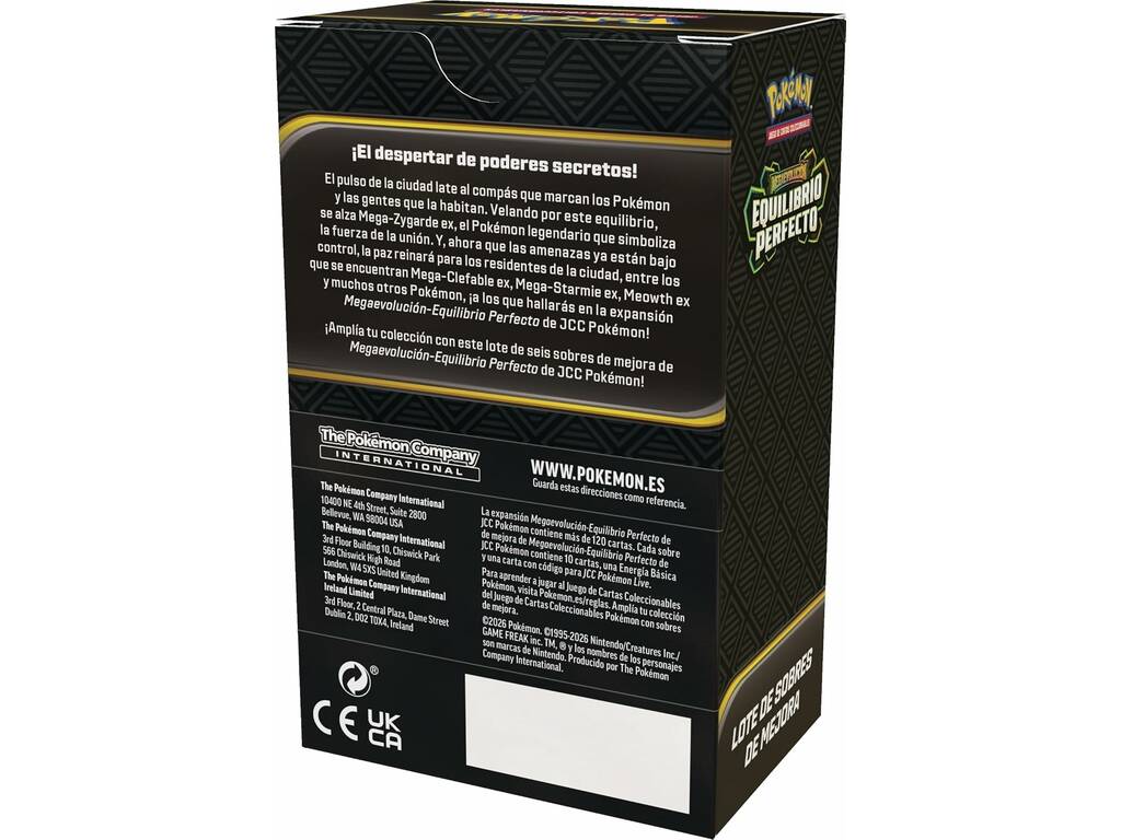 Pokémon TCG Megaevolución Equilibrio Perfecto Lote de 6 Sobres
