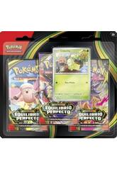 Pokémon TCG Megaevolução Equilíbrio Perfeito Blister com 3 Envelopes e Card Promo