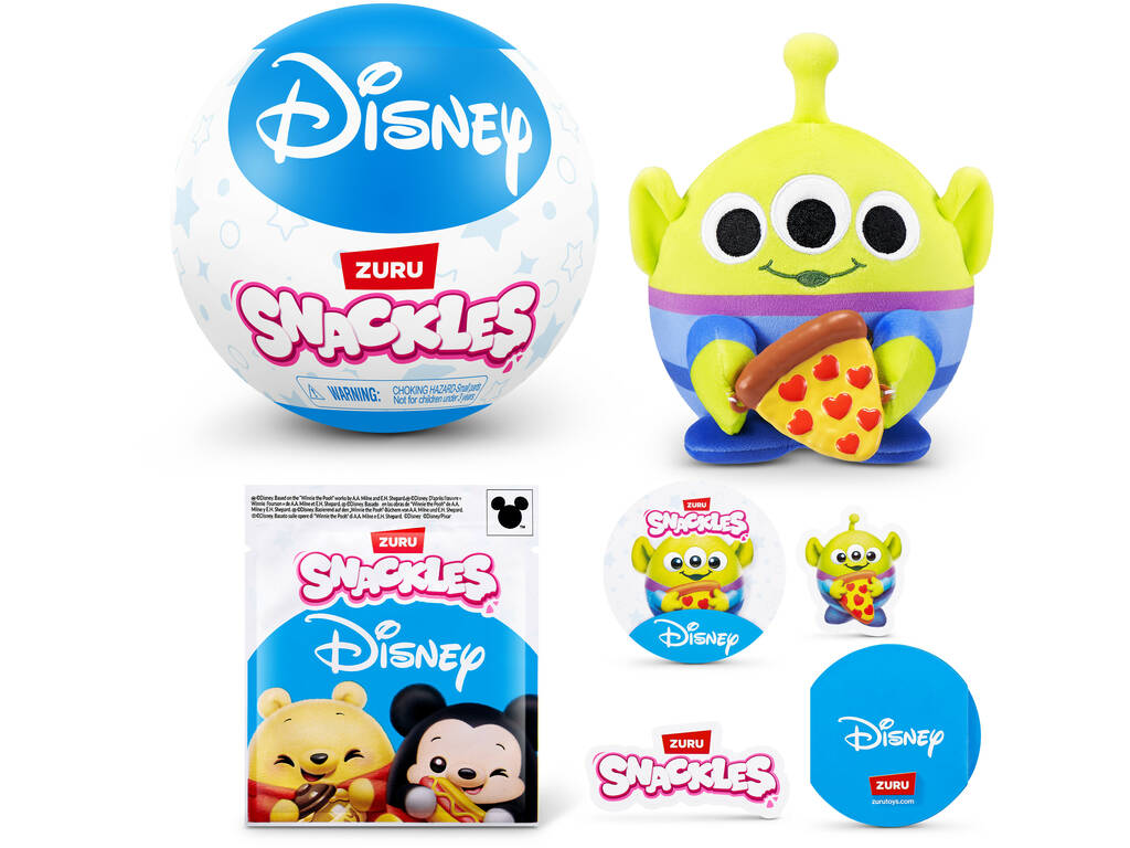  Zuru Snackles Disney Peluche Bola Surpresa Série 1 