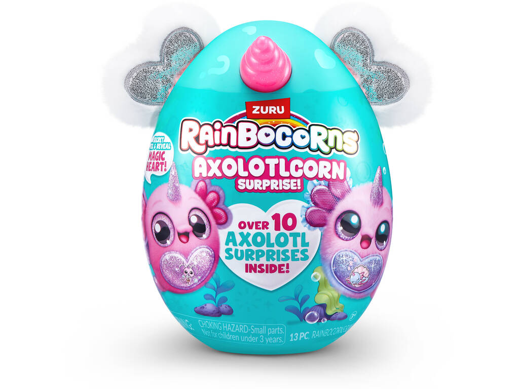 Zuru Rainbocorns Axolotlcorn Surprise Œuf avec peluche surprise et accessoires