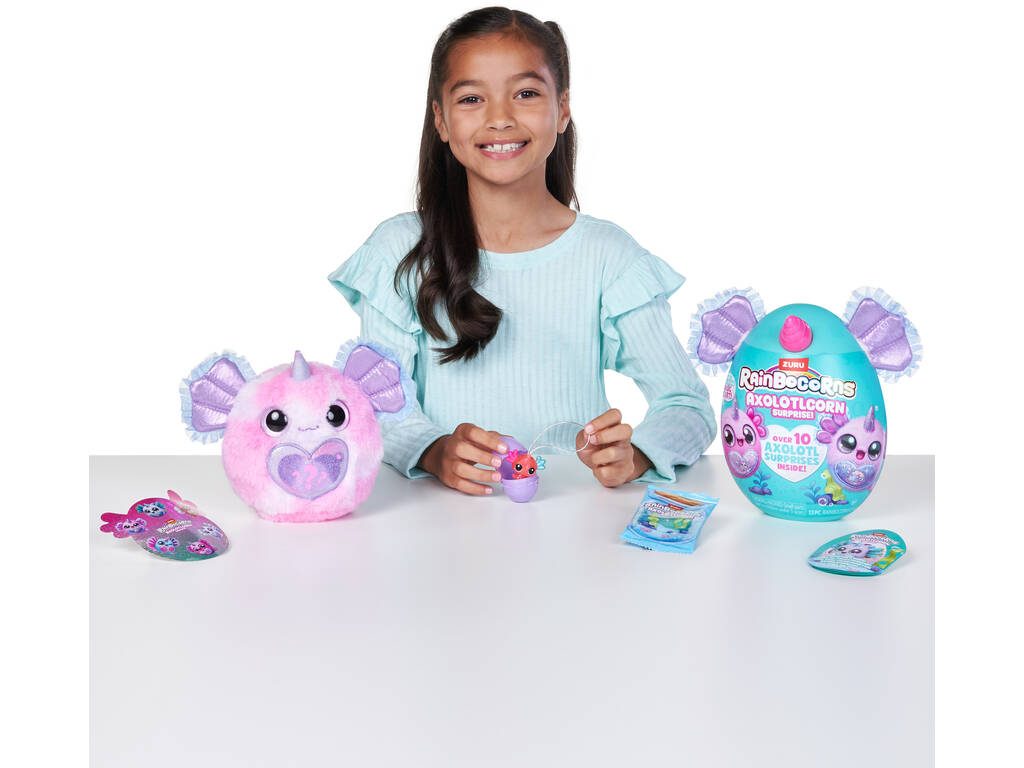 Zuru Rainbocorns Axolotlcorn Surprise Œuf avec peluche surprise et accessoires